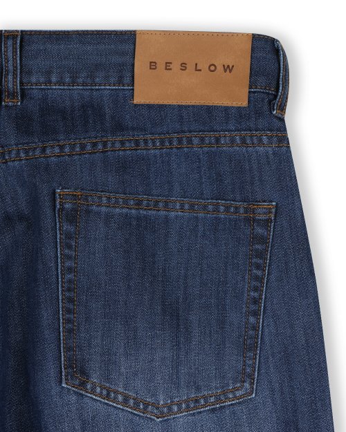 DEEP ONE TUCK FADED JEANS MEDIUM WASHED