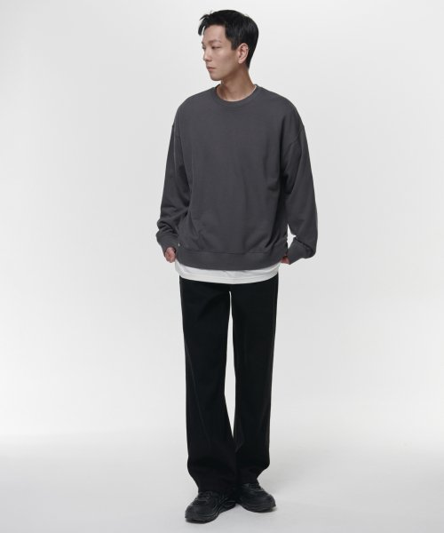 Oversized sweatshirt [Gunmetal] thumbnail 3