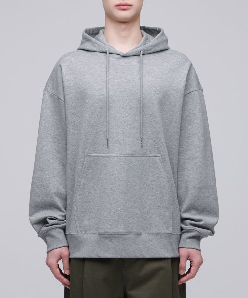Оверсайз худи из петельчатого трикотажа, Medium Gray