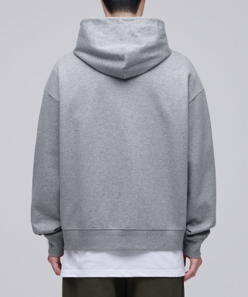 Оверсайз худи-зипка Flat Terry [Medium Gray]