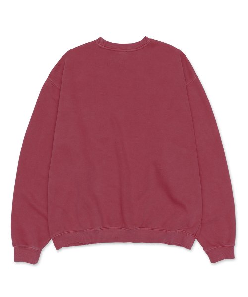 LOGO PIGMENT SWEATSHIRT RED (VH2CFUM446A)