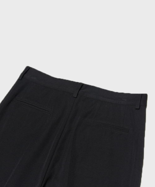 Широкие брюки со складками Black