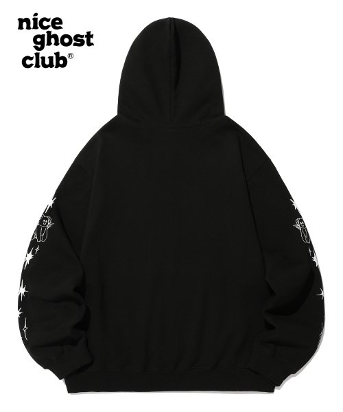 MUSINSA | NICE GHOST CLUB HEAVENLY BEAR ANGEL HOODIE_BLACK(NG2CFUM410A)