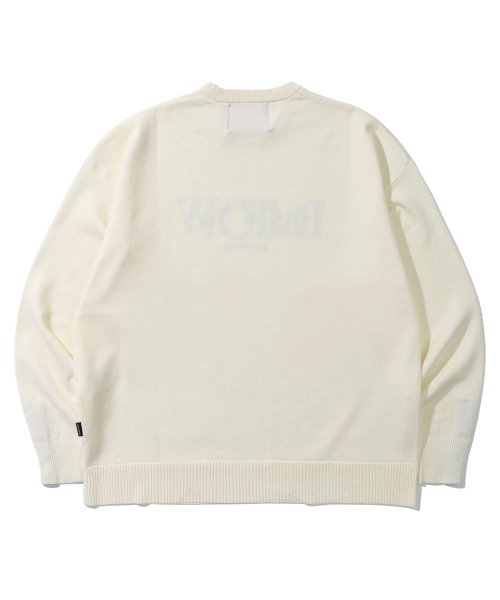 MUSINSA | ROMANTIC CROWN BUTTON SLEEVE Knit Sweater TOP_OATMEAL