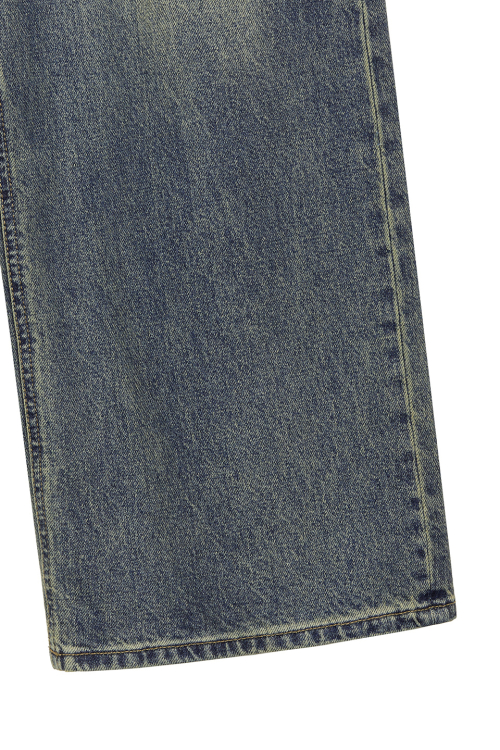 WIDE DENIM PANTS [BLUE]