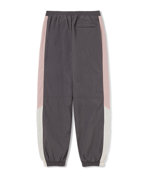 MUSINSA | NERDY Color Block Woven Trousers Pink