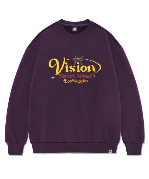 VSW Shine Logo Crewneck Dark Purple