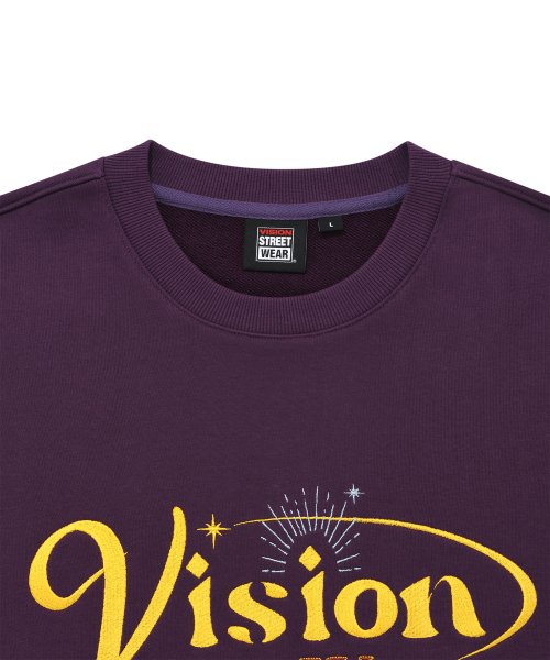 VSW Shine Logo Crewneck Dark Purple