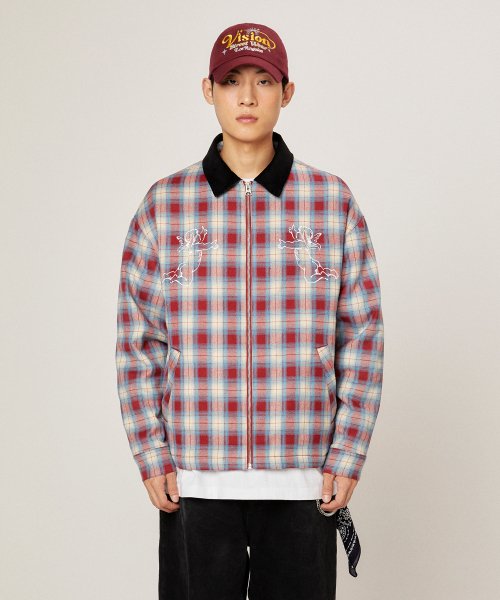 VSW Angel Check Jacket Red
