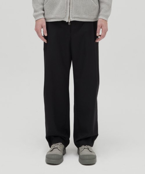 Широкие слаксы на резинке Knitted X BDKD TR BLACK