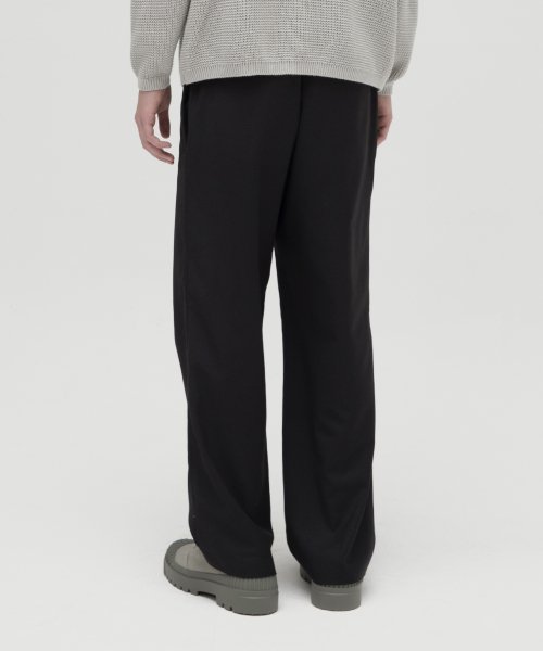 Широкие слаксы на резинке Knitted X BDKD TR BLACK