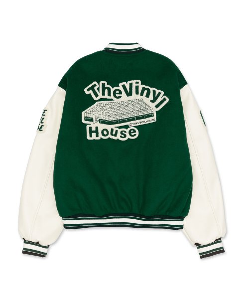 YIN YANG VARSITY JACKET GREEN (VH2DWUB902A)