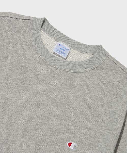 Свитшот с круглым вырезом и логотипом C Normal Grey