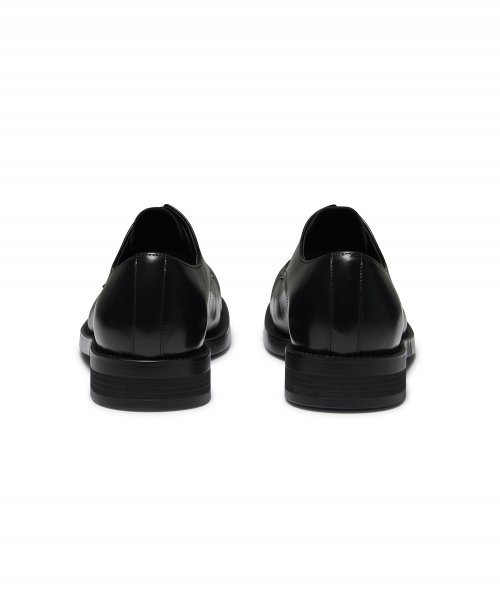 Minimal U-Tip Derby Shoes_Black thumbnail 7