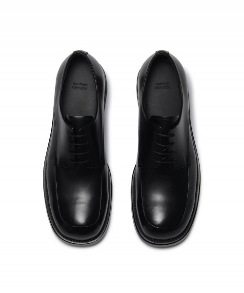 Minimal U-Tip Derby Shoes_Black thumbnail 2