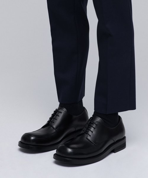 Minimal U-Tip Derby Shoes_Black thumbnail 9
