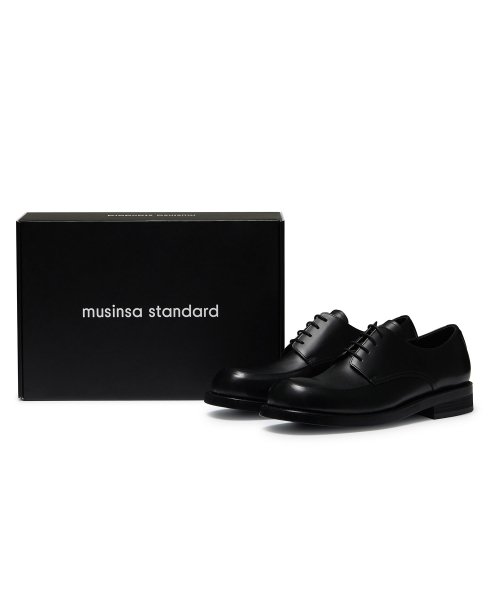 Minimal U-Tip Derby Shoes_Black thumbnail 11
