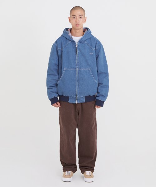 衝撃特価 mnml HOODED MNML DENIM mnml JKT Denim JACKET HOODED denim ...