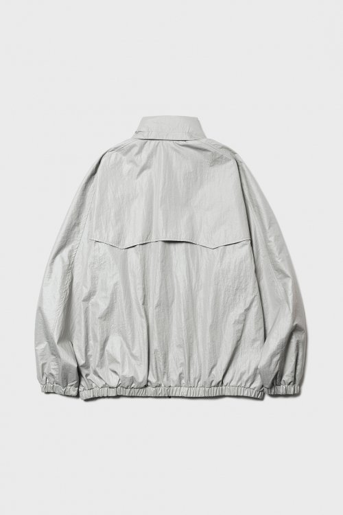 COATED WINDBREAKER JACKET (LIGHT GREY)