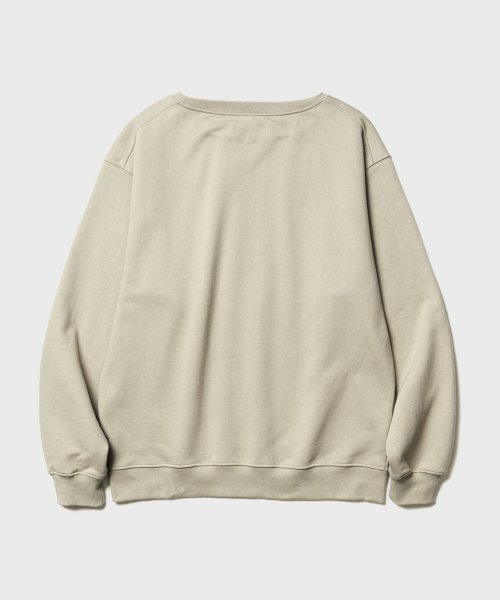 BOAT NECK SWEATSHIRT (BEIGE)