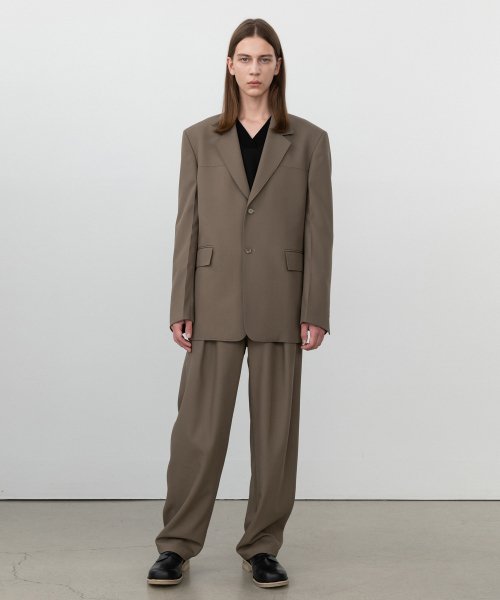 Шерстяные брюки со стрелками ASH BROWN
