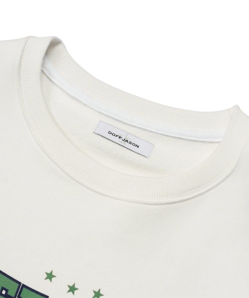 Свитшот с кожаным патчем Signature WHITE