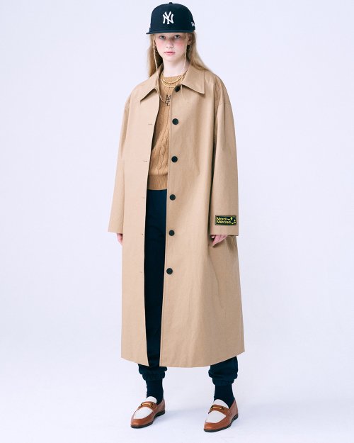 MUSINSA公式 | MARDI MERCREDI COTTON SINGLE TRENCH COAT_BEIGE