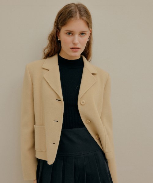 LINE HANDMADE JACKET_YELLOW