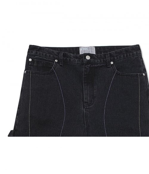 STITCH WIDE DENIM_BLACK