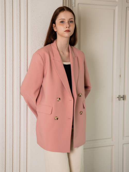 WED Loose fit casual double blazer_3color