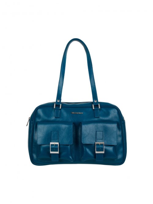 MUSINSA公式 | FILLINTHEBLANK Trapezoid PK Shoulder Bag (blue)