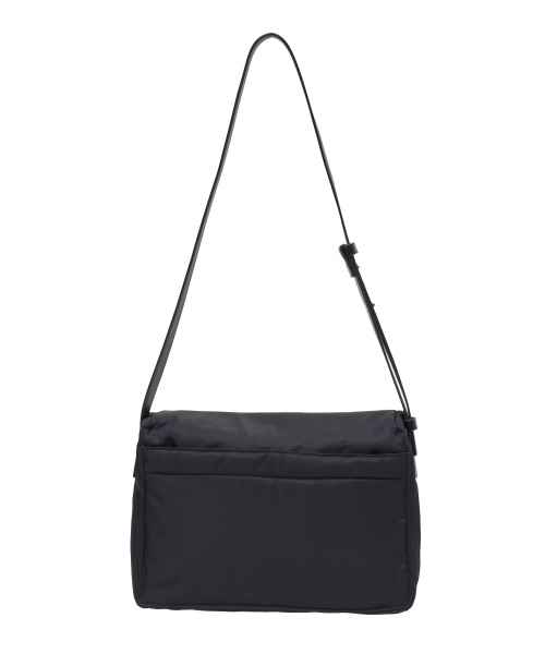 Black fluffy cross store body bag