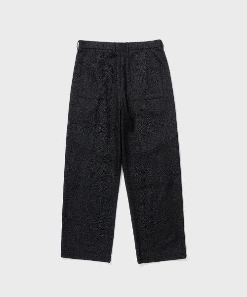 WOOL UTILITY PANTS (BLACK)