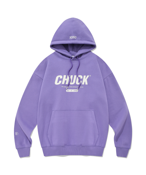 MUSINSA | CHUCK Signature Logo Hoodie (Lavender)