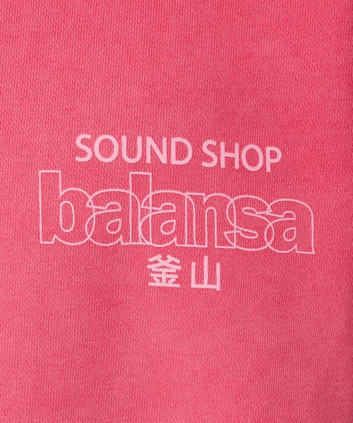 SSB LOGO GARMENT DYEING SWEAT(RED)