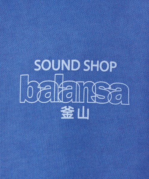 SSB LOGO GARMENT DYEING HOODIE(BLUE)