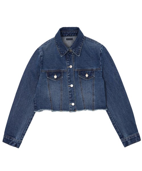 HARDCORE OVER CROP DENNIM JACKET