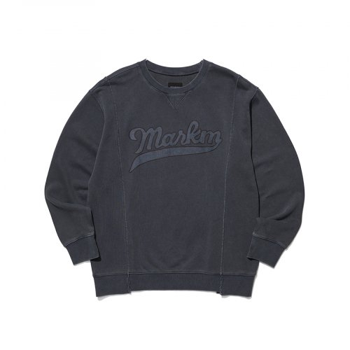 MUSINSA MARKM RAW EDGE SWEATSHIRT DARK GRAY