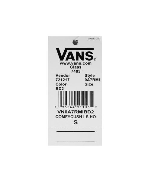 반스(VANS) 컴피쿠시 후드 티셔츠 - 애쉴리 블루 / VN0A7RMIBD21 - 사이즈 u0026 후기 | 무신사