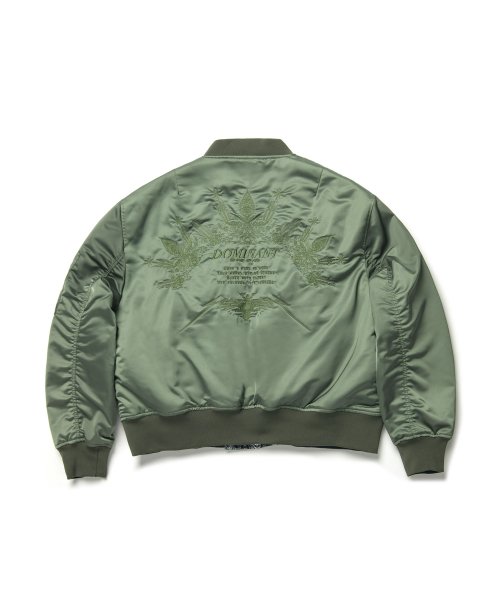 Двусторонний бомбер MA-1 с узором пейсли Khaki