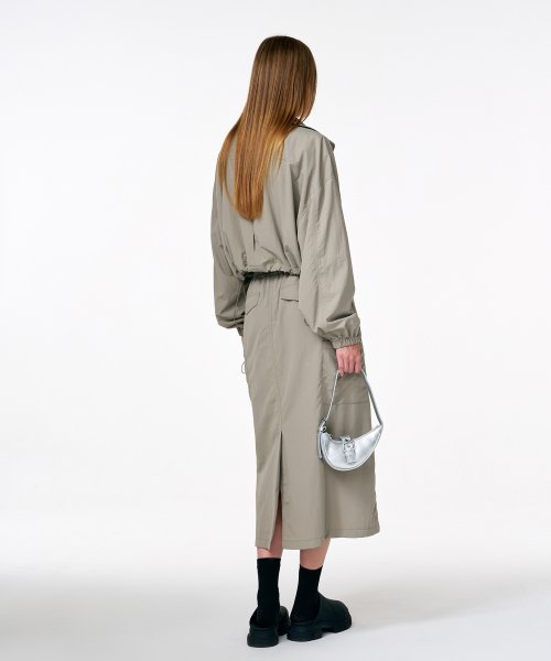Wind Crop Jumper Taupe Beige