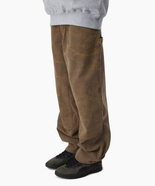 MUSINSA | thisisneverthat® Cracked Carpenter Pant Brown