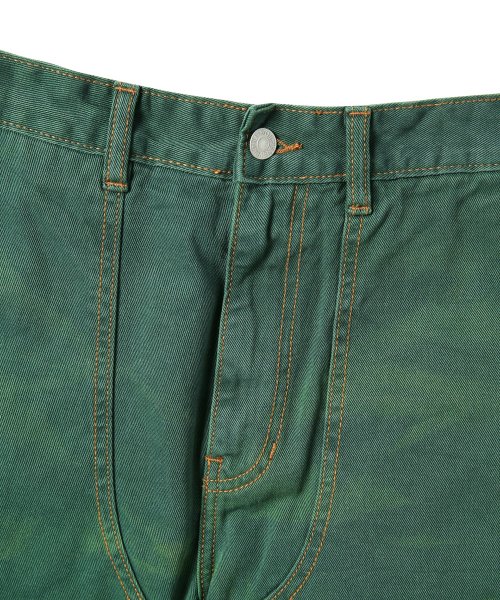 MUSINSA | thisisneverthat® Cracked Carpenter Pant Green