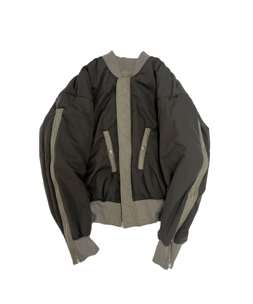 그레일즈(GRAILZ) MULTI ZIPPER BOMBER JACKET [TAUPE] - 사이즈