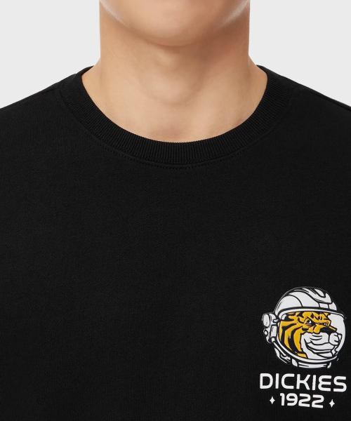 Свитшот French Terry Relaxed Tiger Badge Black