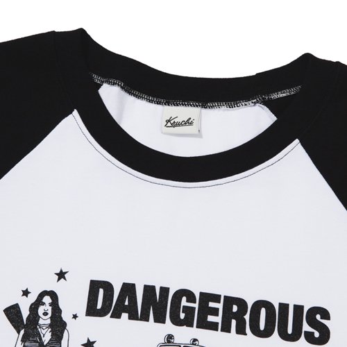 DANGEROUS Raglan long-sleeved Футболка (WHITE) MENS