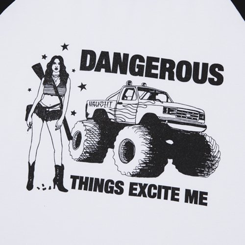 DANGEROUS Raglan long-sleeved Футболка (WHITE) MENS