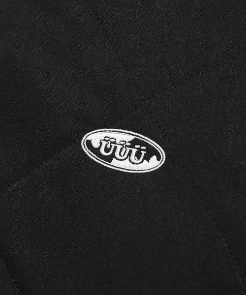 UUU OVAL LOGO QUILTED BOMBER JACKET_BLACK(IK2CFMB930A)