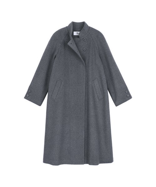 [22FW] BELTED BASIC COAT - Серый