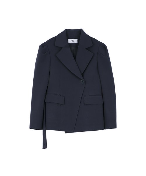 [22FW] SLIM BELTED JACKET - Dark Серый
